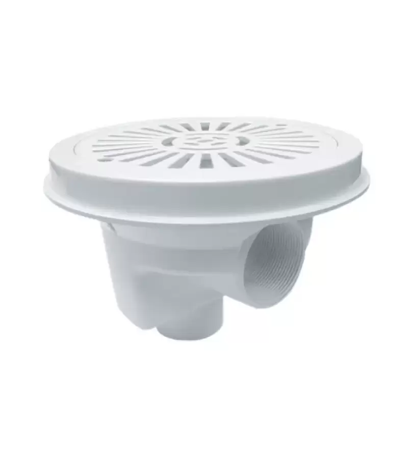 Sifon pentru beton cu grilaj plat Ø200 mm - AstralPool
