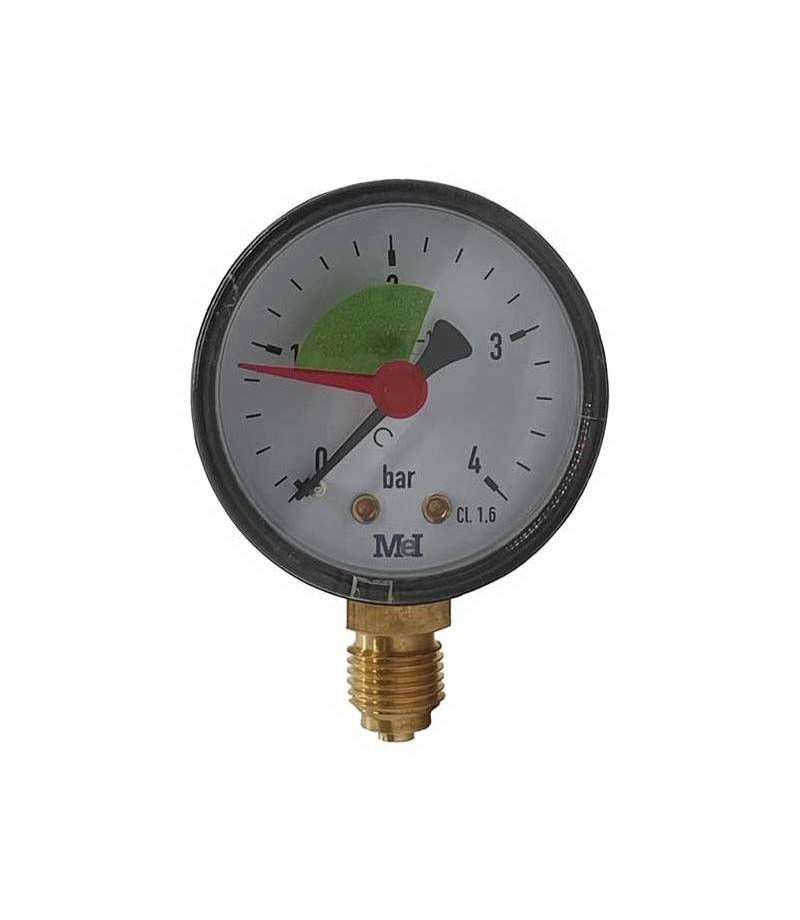 Manometru pentru filtru piscina - afisaj intre 0 si 4 bari - conexiune verticala - SPAZONE