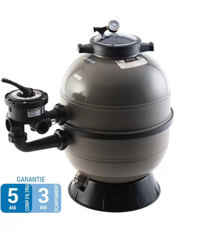 Filtru piscina Advanced PRO-HI Side D600 - 14 m3/h - vana laterala - conexiuni 1.5" - Hayward