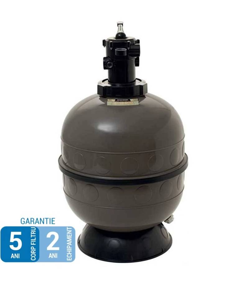 Filtru piscina PRO-HI Top D500 - 9.5 m3/h - vana deasupra - conexiuni 1.5" - Hayward