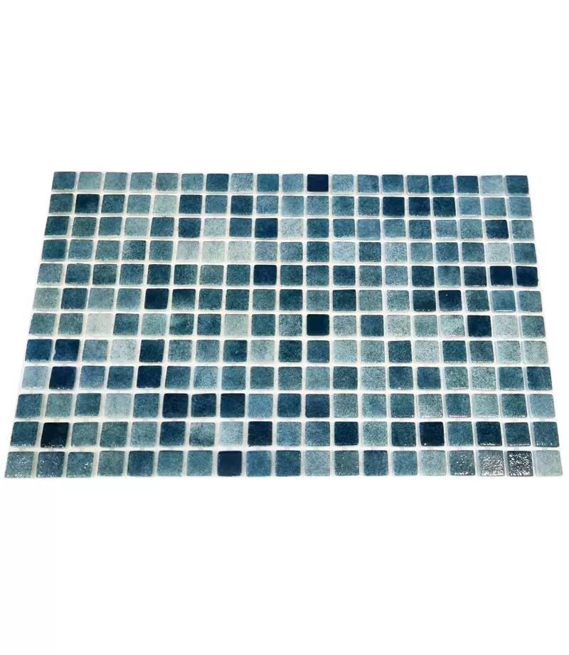 Mozaic din sticla Niebla Green suport polybond, 2.5 x 2.5 cm