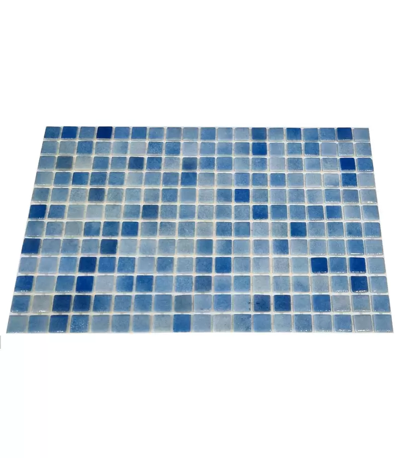 Mozaic din sticla Niebla Mix2 suport polybond, 2.5 x 2.5 cm