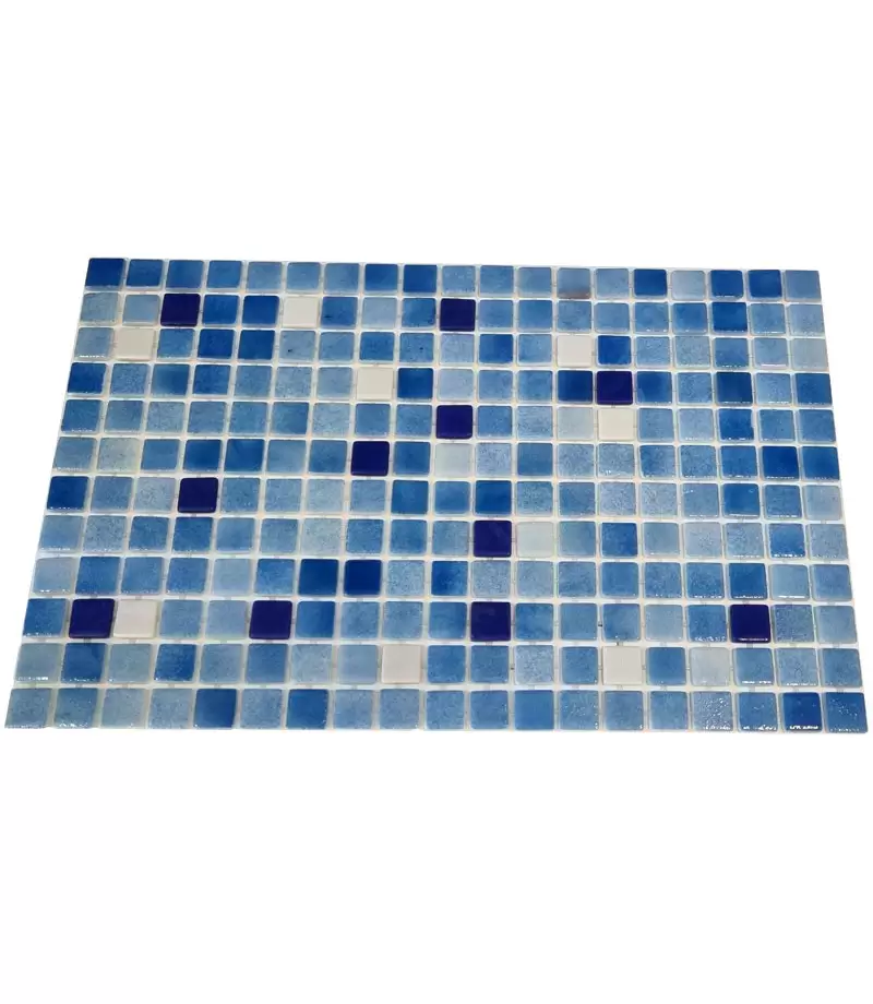 Mozaic din sticla Niebla Mix1 suport polybond, 2.5 x 2.5 cm