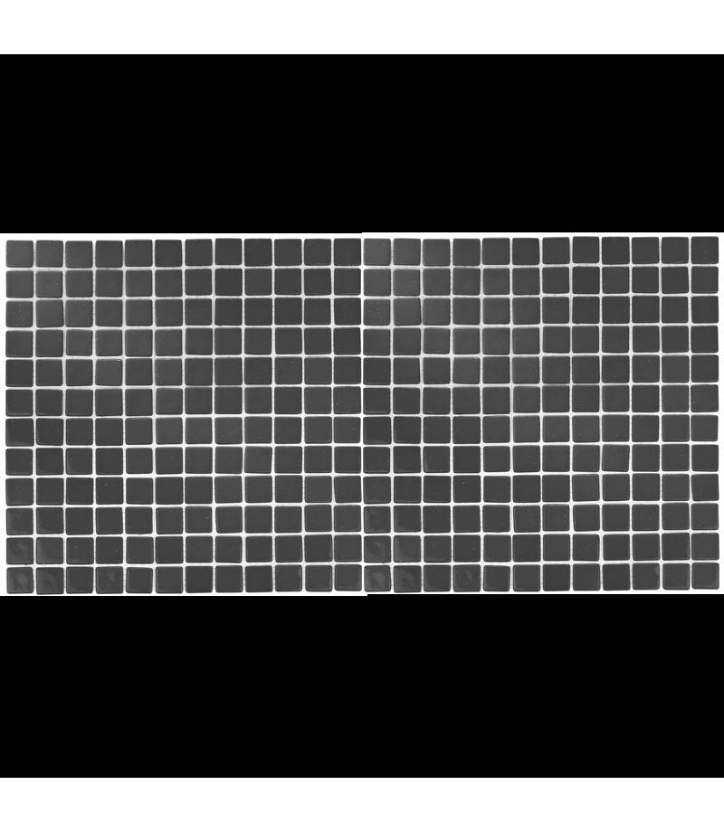 Mozaic din sticla Dark Grey suport polybond, 2.5 x 2.5 cm