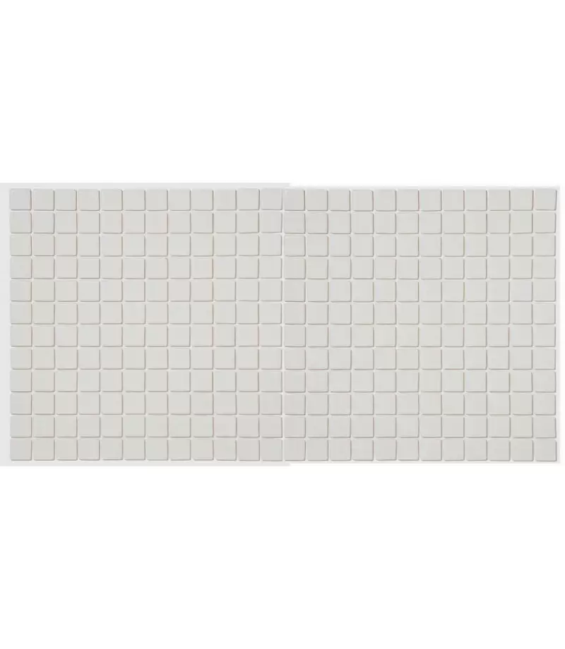 Mozaic din sticla Claro alb suport polybond, 2.5 x 2.5 cm