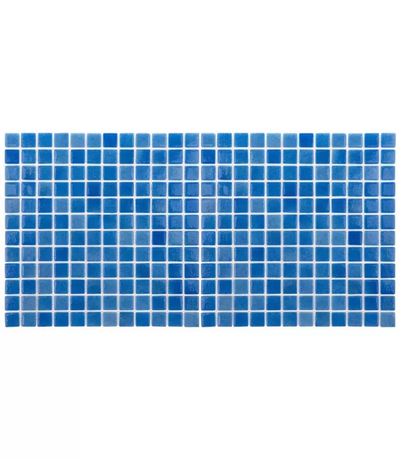 Mozaic din sticla Niebla Celeste antiderapant suport polybond, 2.5 x 2.5 cm