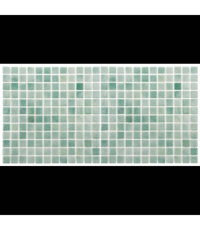 Mozaic din sticla Niebla Caraibe antiderapant suport polybond, 2.5 x 2.5 cm