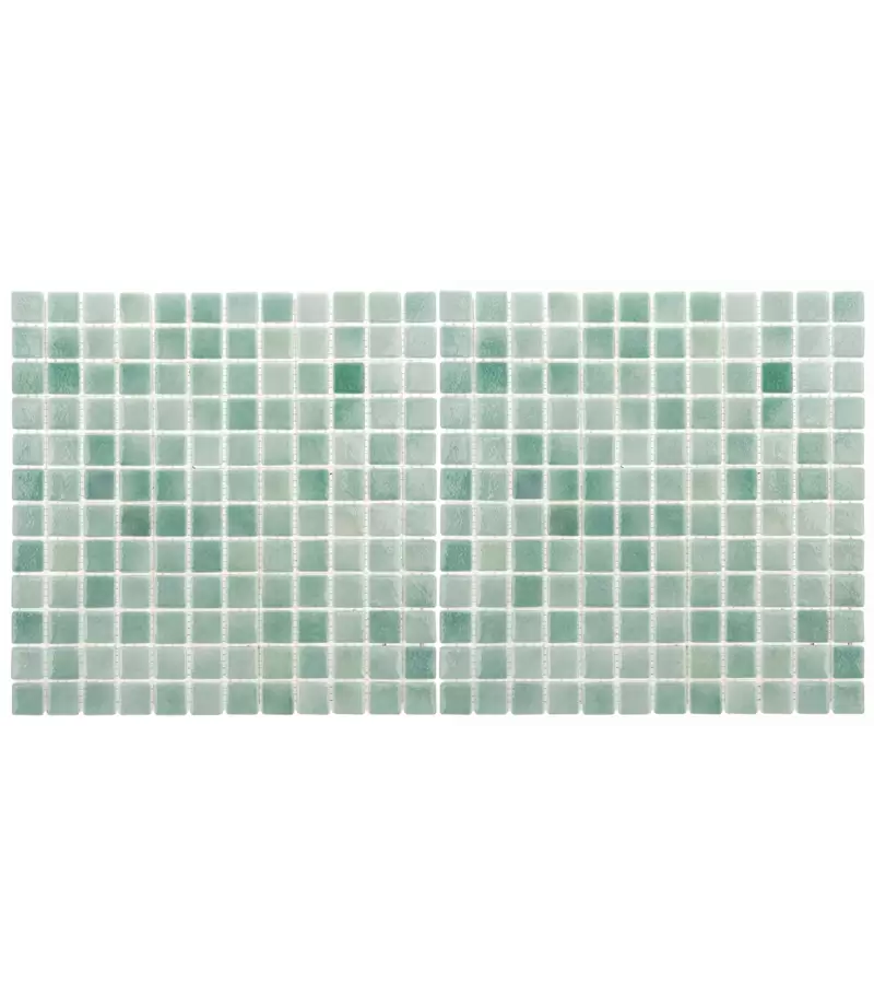 Mozaic din sticla Niebla Caraibe antiderapant suport polybond, 2.5 x 2.5 cm