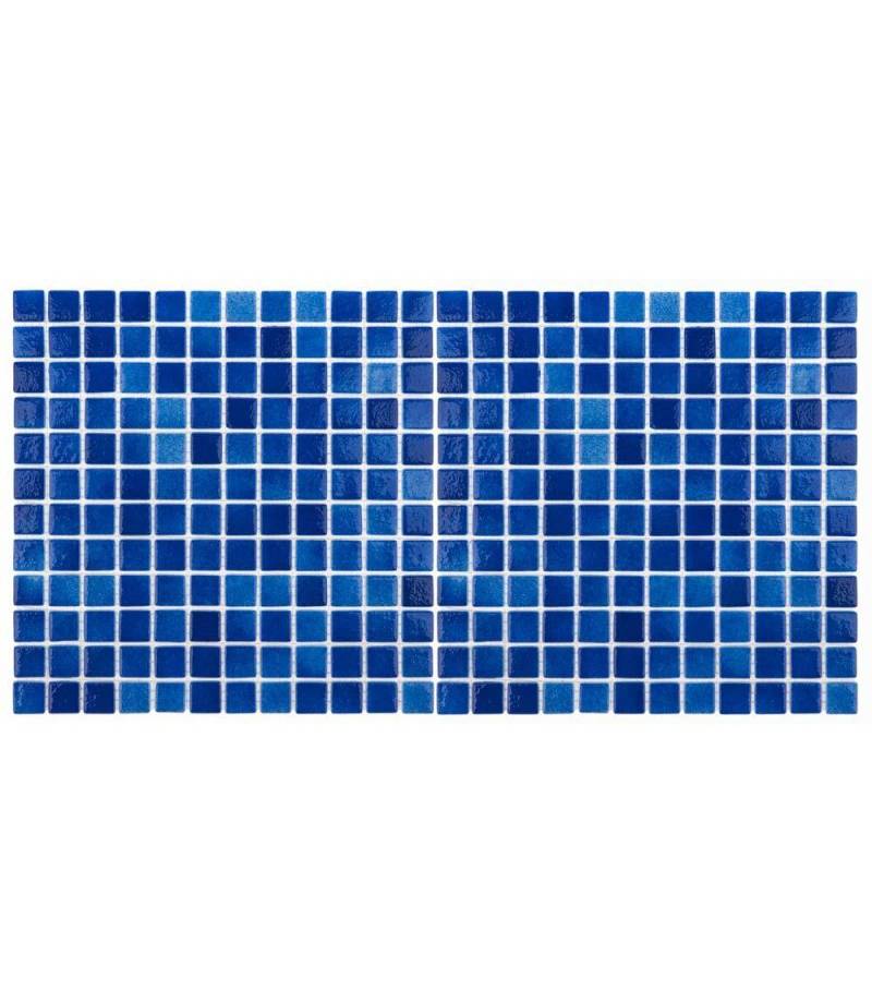 Mozaic din sticla Niebla Marin antiderapant suport polybond, 2.5 x 2.5 cm