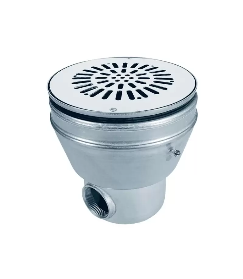 Sifon pentru liner din otel inoxidabil AISI-316 Ø238 mm cu grilaj plat - AstralPool
