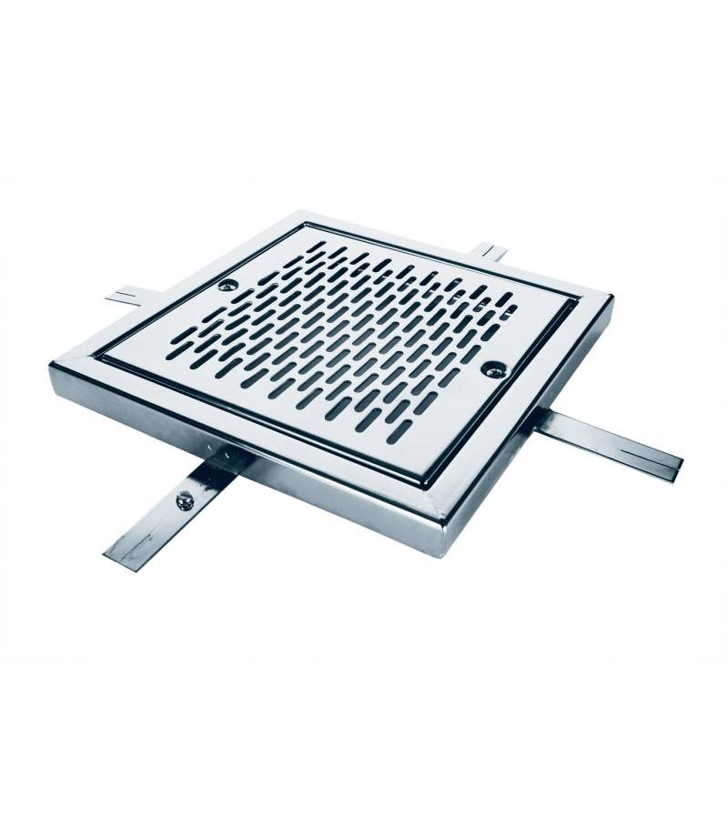 Grilaj scurgere din otel inoxidabil AISI-304 pentru piscine din beton 300x300 mm - AstralPool