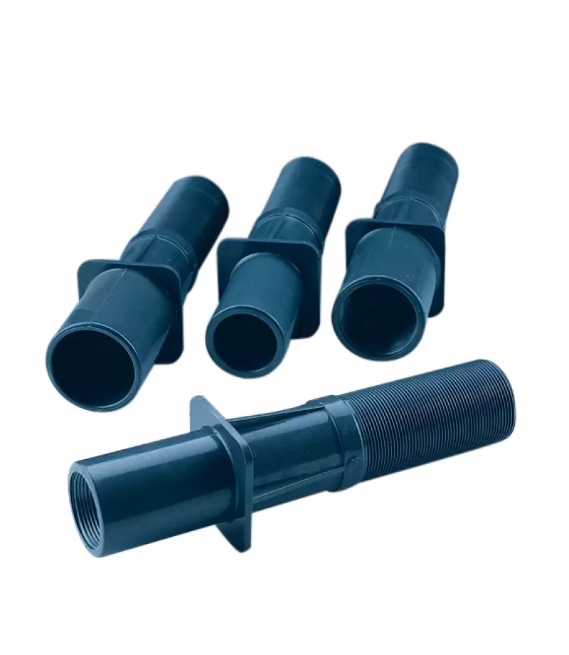 Traversare perete din PVC pentru beton L 150mm - intrare filet interior 2", iesire filet exterior 2" si lipire interior Ø50mm - AstralPool