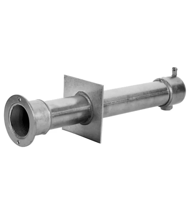 Conducta de perete de 340mm din otel inoxidabil AISI-304 pentru piscina din beton, conexiuni filet interior 1 1/2" la ambele capete - AstralPool