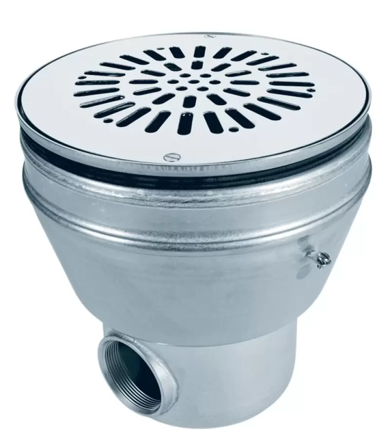 Sifon pentru liner din otel inoxidabil AISI-316 Ø238 mm cu iesire inferioara 1 1/2" - AstralPool