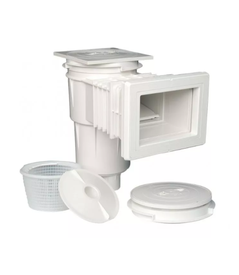 Skimmer 17.5L deschidere standard capac patrat si gat extins cu rama pentru beton - AstralPool