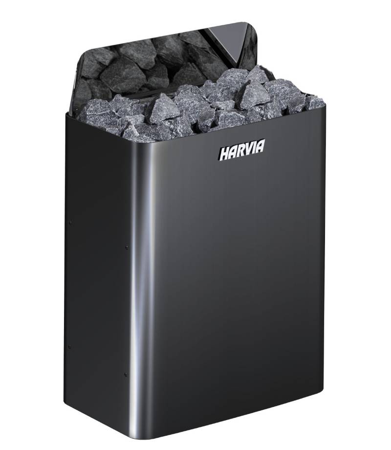 Incalzitor electric sauna 6kW The Wall SW60E Black Steel – Harvia