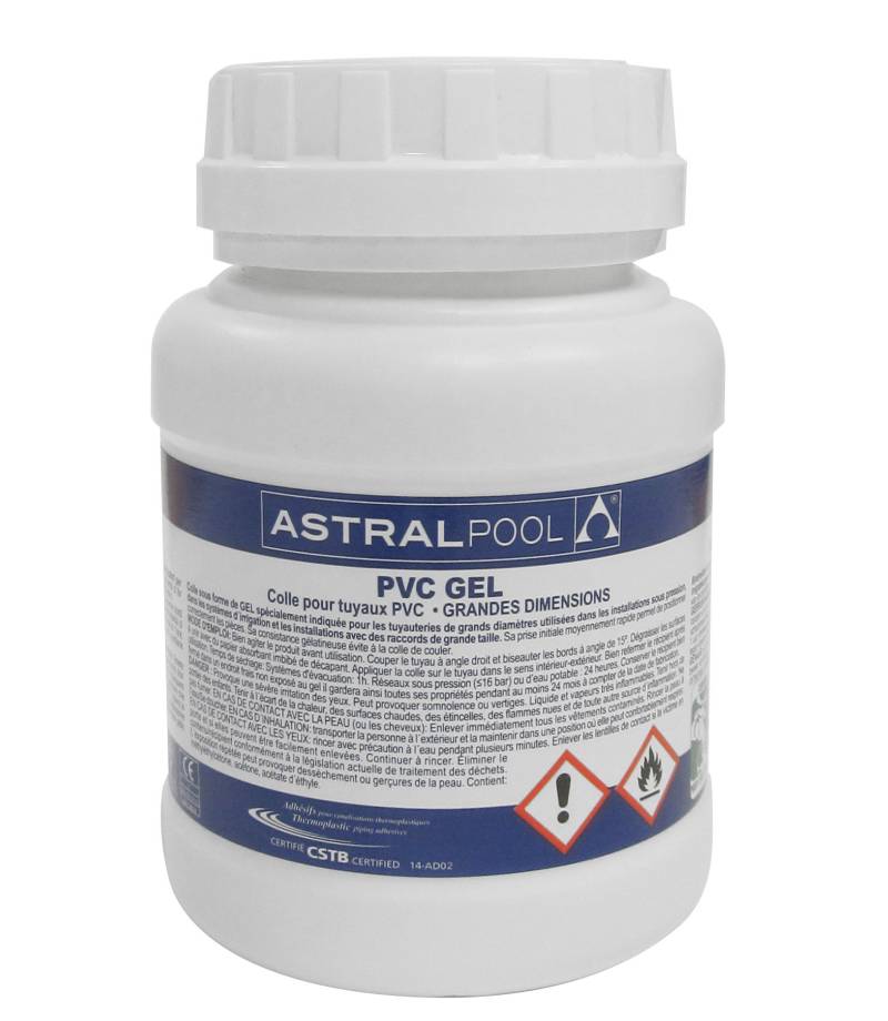 Adeziv gel cu uscare rapida PVC 250 ml - AstralPool