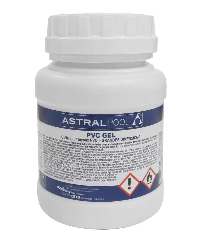 Adeziv gel cu uscare rapida PVC 250 ml - AstralPool