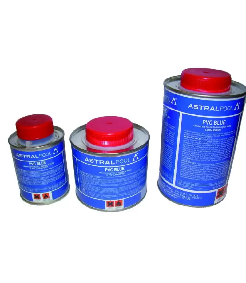 Adeziv gel albastru cu uscare rapida PVC 250 ml - AstralPool