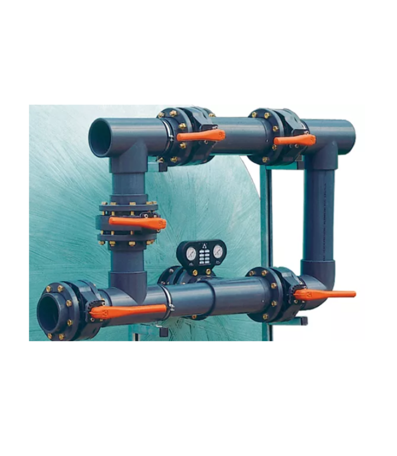Baterie de vana manuala 5 robineti Ø63 mm cu 6 functii - AstralPool