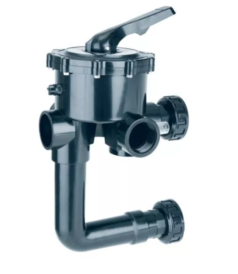 Vana multiport Classic 6 cai 11/2" cu racorduri, evacuare superioara in lateral si evacuare inferioara in baza vanei- AstralPool