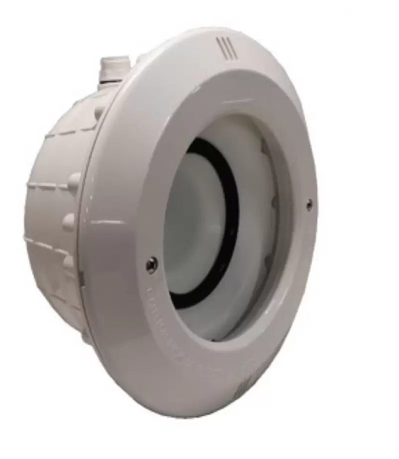 Carcasa alba cu rama pentru bec si nisa pentru piscina din beton - AstralPool