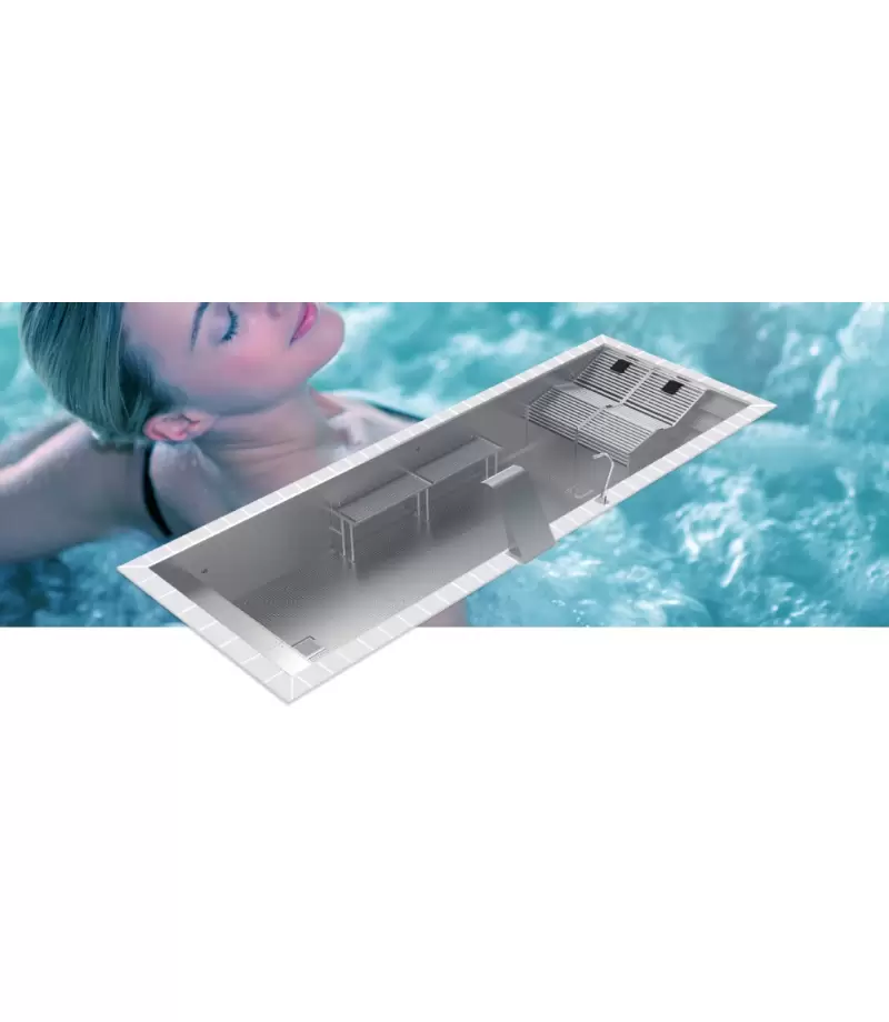 Piscina din inox cu skimmere COMFORT 12x3x1.2m - AstralPool