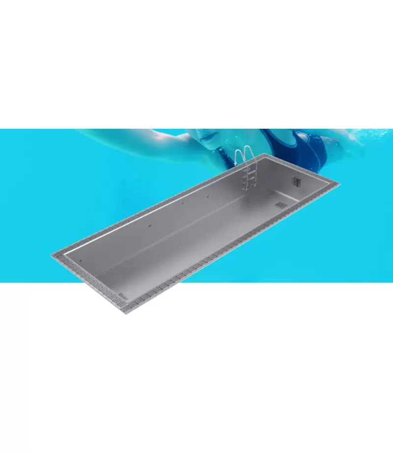 Piscina din inox cu overflow SPORT 12x3x1,2m - AstralPool