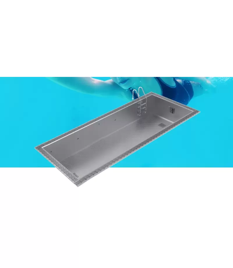 Piscina din inox cu overflow SPORT 9x3x1,2m - AstralPool