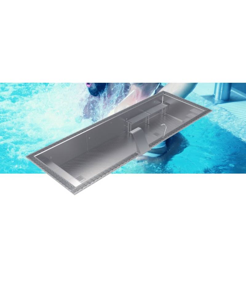 Piscina din inox cu overflow WELLNESS 12x3x1.2m - AstralPool