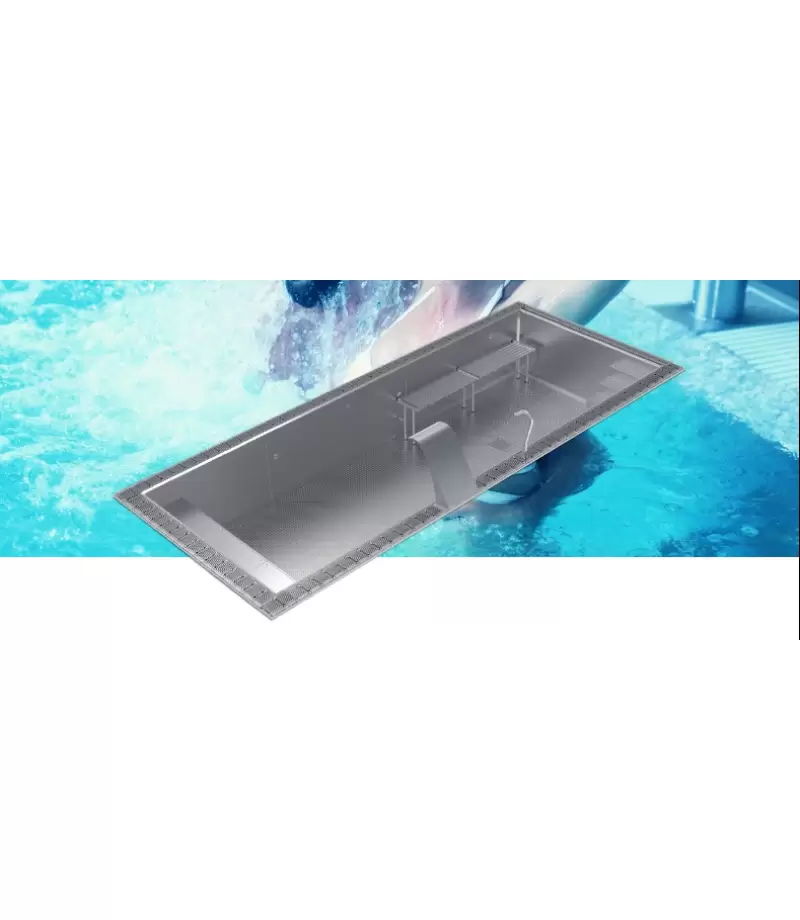 Piscina din inox cu overflow WELLNESS 9x3x1.2m - AstralPool