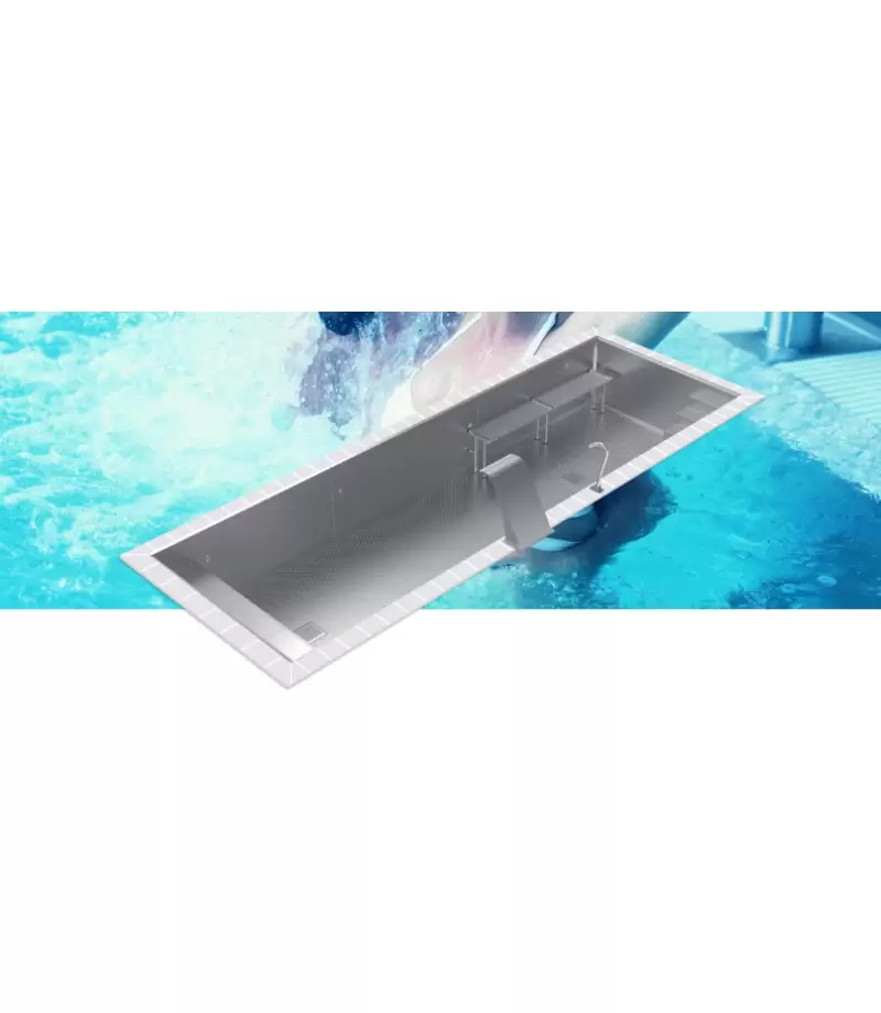 Piscina din inox cu skimmere WELLNESS 12x3x1.2m - AstralPool