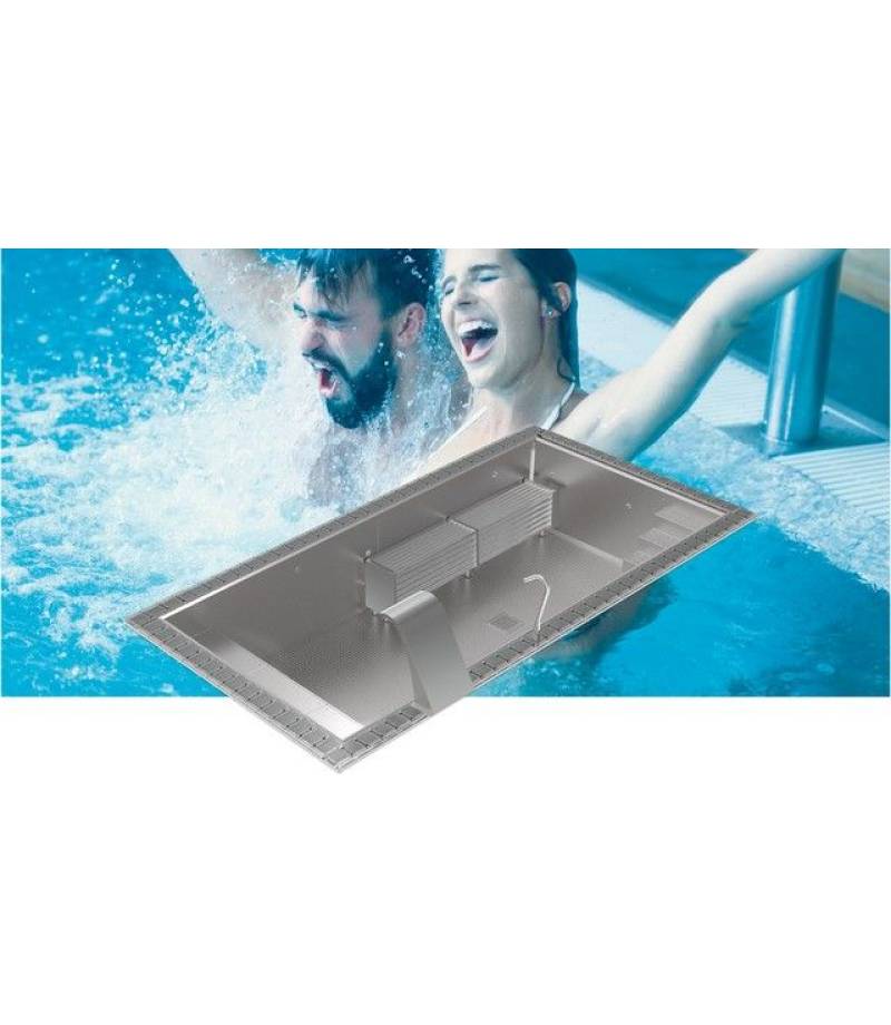 Piscina din inox cu skimmere WELLNESS 5x3x1.2m - AstralPool