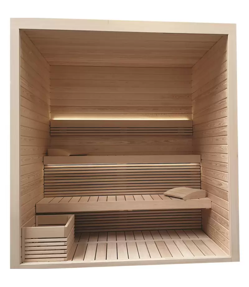 Sauna uscata modulara SELECT PLUS 1.94 x 1.54 x 2.1 m din Pin alb - AstralPool