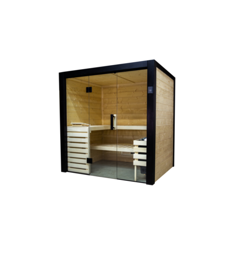 Cabina sauna uscata Family Large 196 x 189 cm - Sentiotec