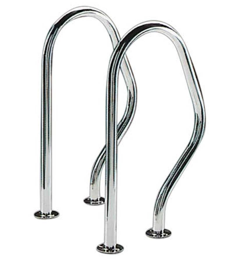 Set balustrada scara piscina 470x800 Inox316 cu flansa-AstralPool