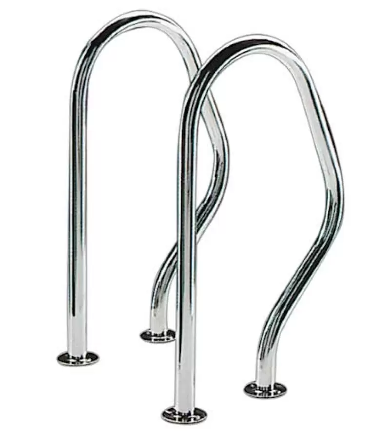Set balustrada scara piscina 470x800 Inox316 cu flansa-AstralPool