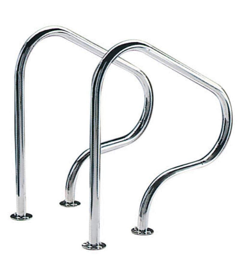Set balustrada scara piscina 800x800 Inox316 cu flansa-AstralPool