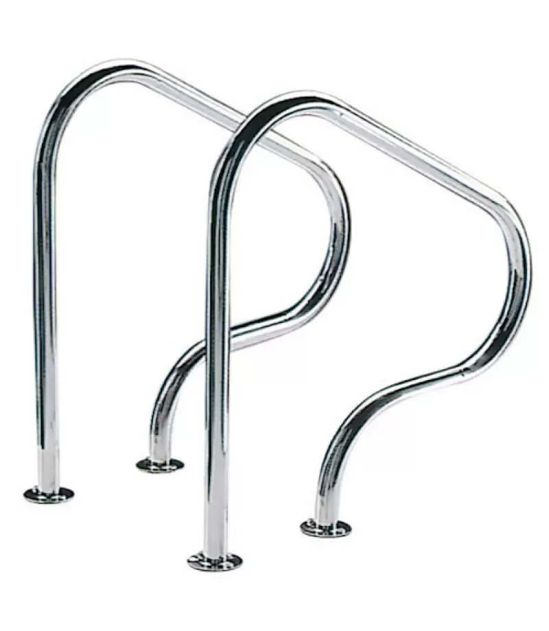 Set balustrada scara piscina 800x800 Inox316 cu flansa-AstralPool