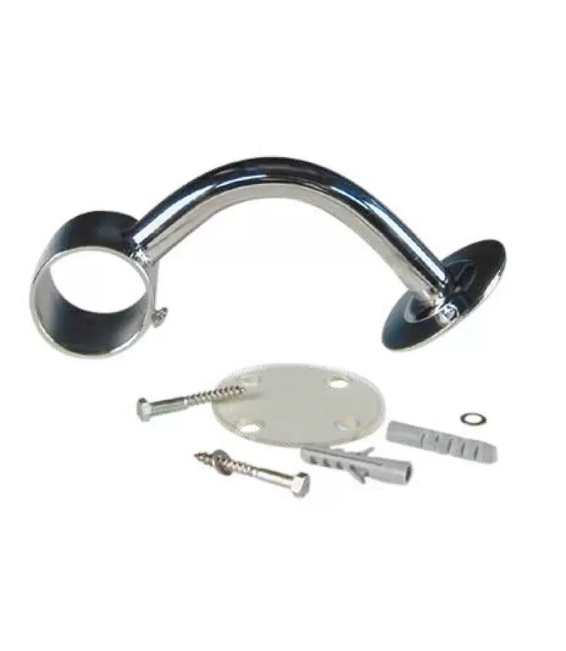Suport curbat din Inox AISI316 d43mm cu flansa - Astralpool