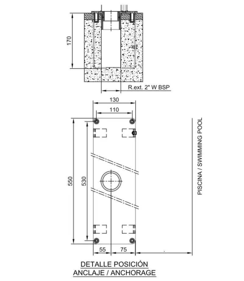 Ancora pentru cascada PLUVIUM - AstralPool