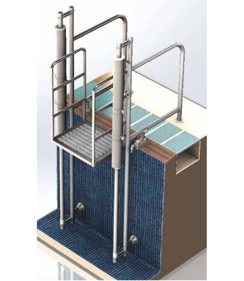 Lift piscina hidraulic cu platforma  L-1000 pentru persoane cu dizabilitati - AstralPool