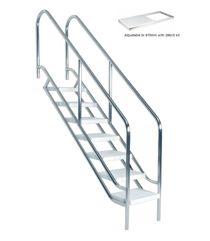 Scara din INOX AISI316 L500mm cu 4 trepte plastic - AstralPool