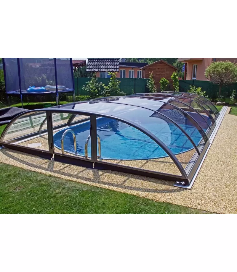 Acoperire piscina Azure Flat Compact (l= 4,00m; L= 6,00m; H= 0,80m)