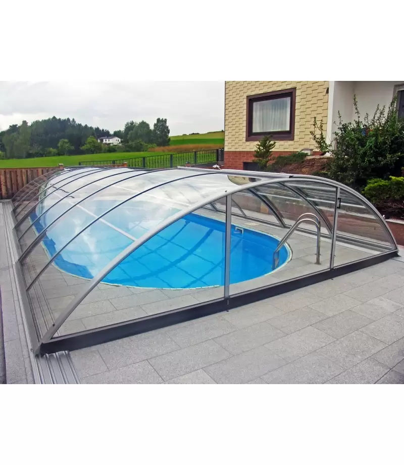 Acoperire piscina Azure Uni Compact (l= 4,00m; L= 6,00m; H= 1,25m)
