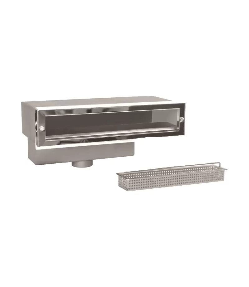 Skimmer SLIM 450 din INOX AISI 316 pentru beton