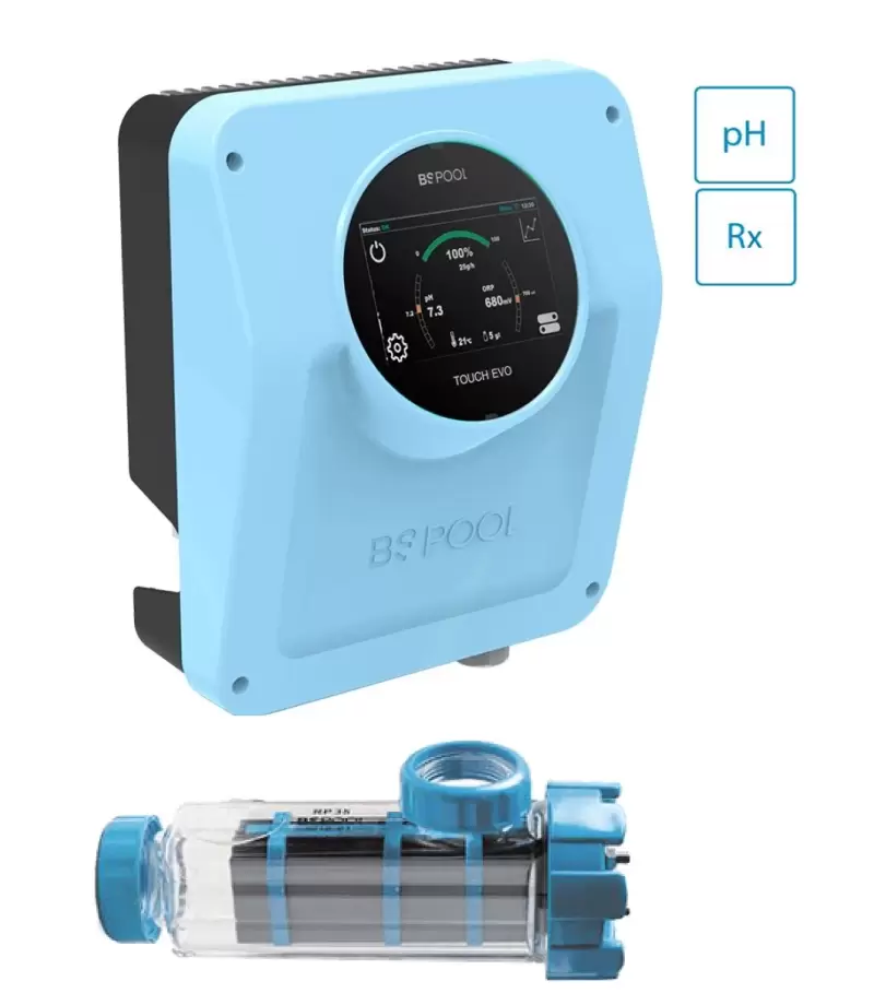 Aparat electroliza Touch Evo - pH, Rx, T KIT 15g/h 50mc- BS POOL