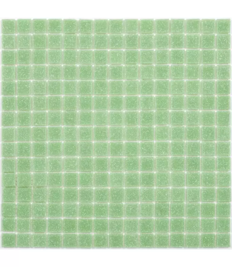 Mozaic din sticla verde deschis 2 x 2 cm - V46