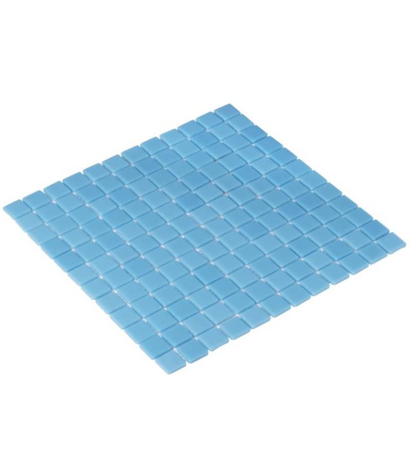 Mozaic vitroceramic albastru deschis 2,5x2,5 cm-HVZ011