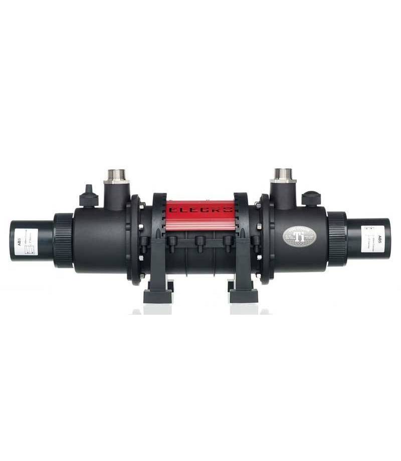 Schimbator de caldura din titan SST (Shell & Spiral Tube) 36KW (123K BTU) pentru piscina - Elecro Engineering